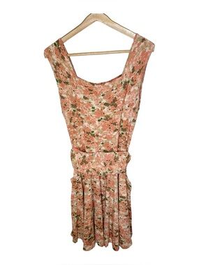 Effie’s Heart Sonnet Dress Size 2X Penny Lane Floral Print Square Neck Pockets